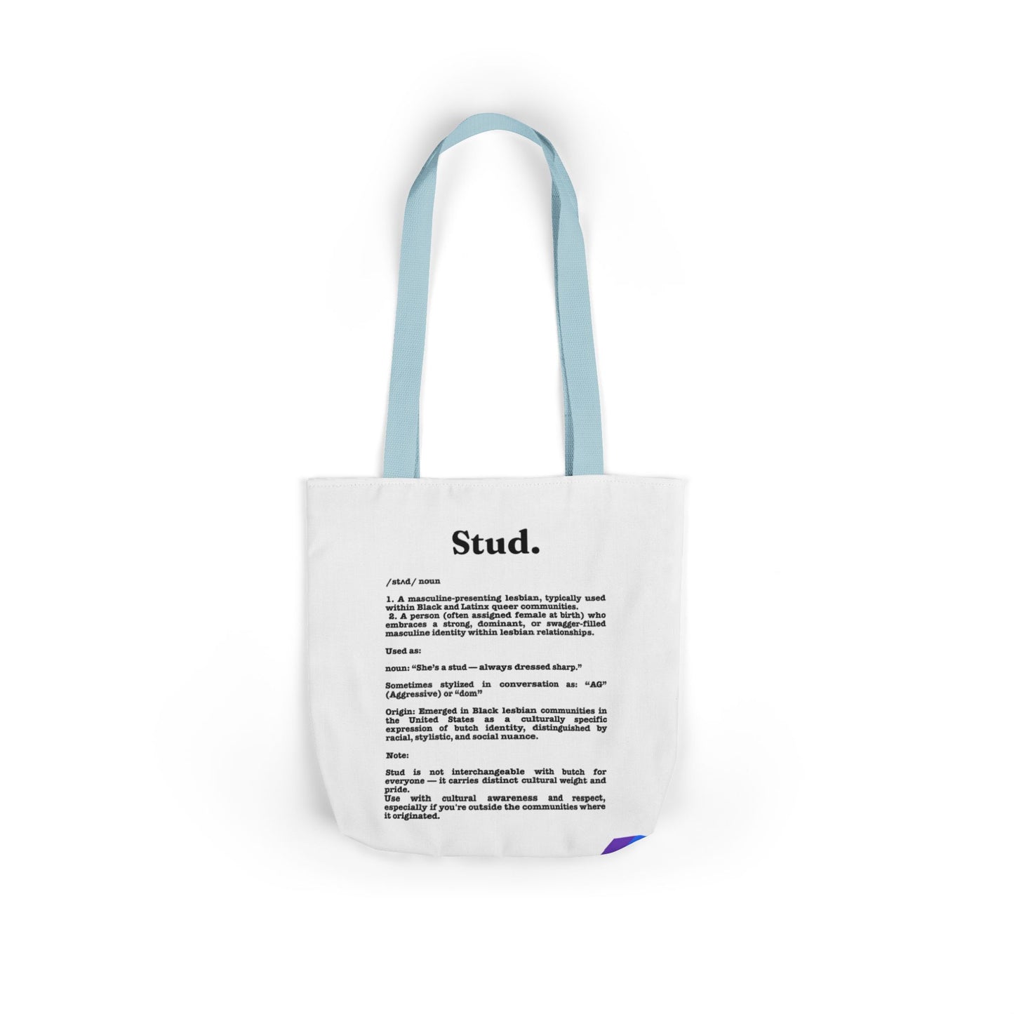 Stud Lesbian Pride Tote Bag