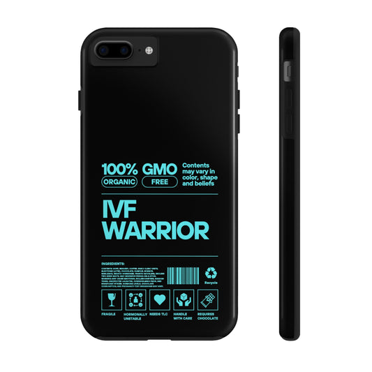Mint IVF Warrior Tough Phone Case - Empowering Gift for Fertility Journey, IVF Support, Organic Design, Personalized Cases, Motivational Art