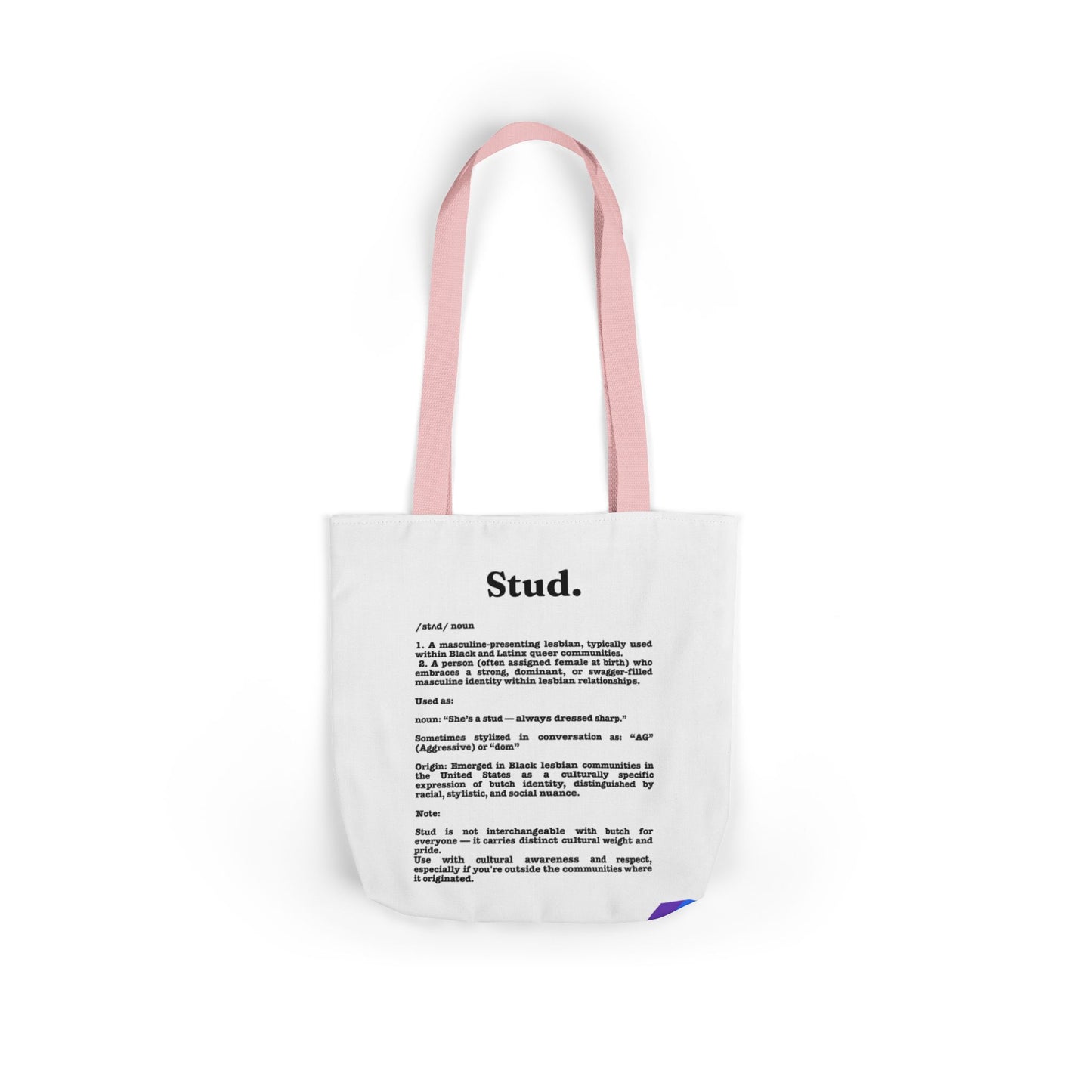 Stud Lesbian Pride Tote Bag