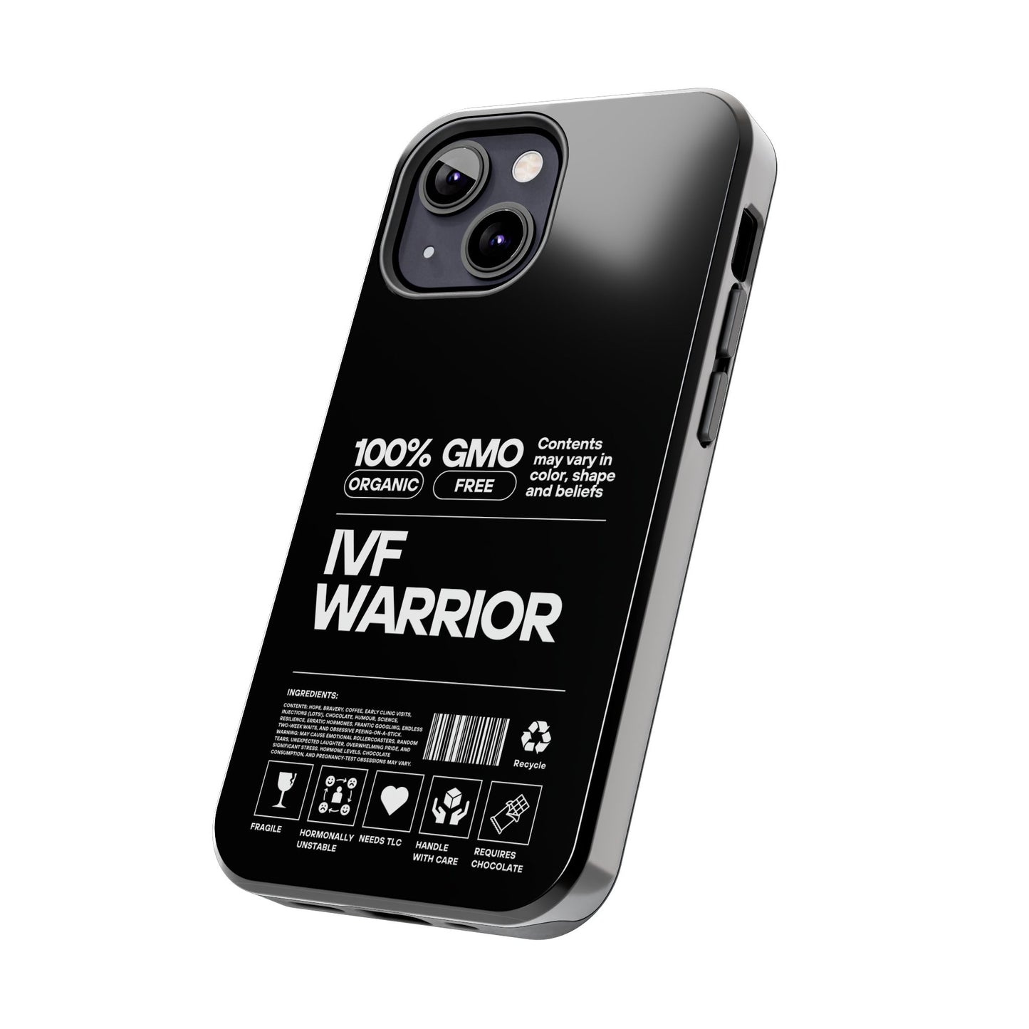 IVF Warrior Tough Phone Case - Empowering Gift for Fertility Journey, IVF Support, Organic Design, Personalized Cases, Motivational Art