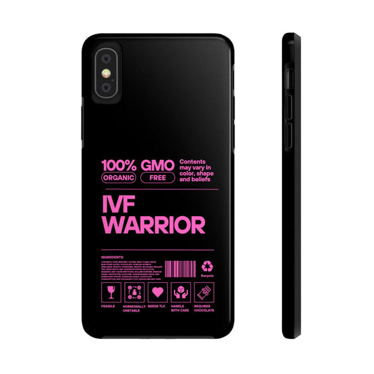 IVF Warrior Tough Phone Case - Empowering Gift for Fertility Journey, IVF Support, Organic Design, Personalized Cases, Motivational Art