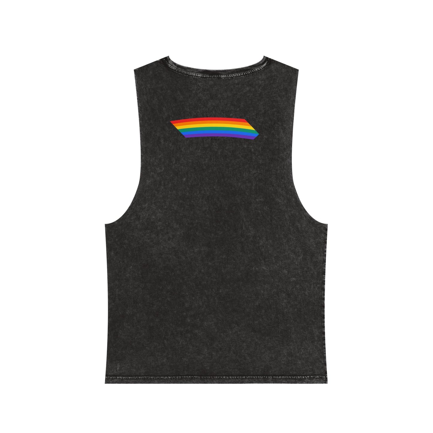 Unisex Stonewash Rainbow Pride Tank Top - Pride Apparel, Summer Essential