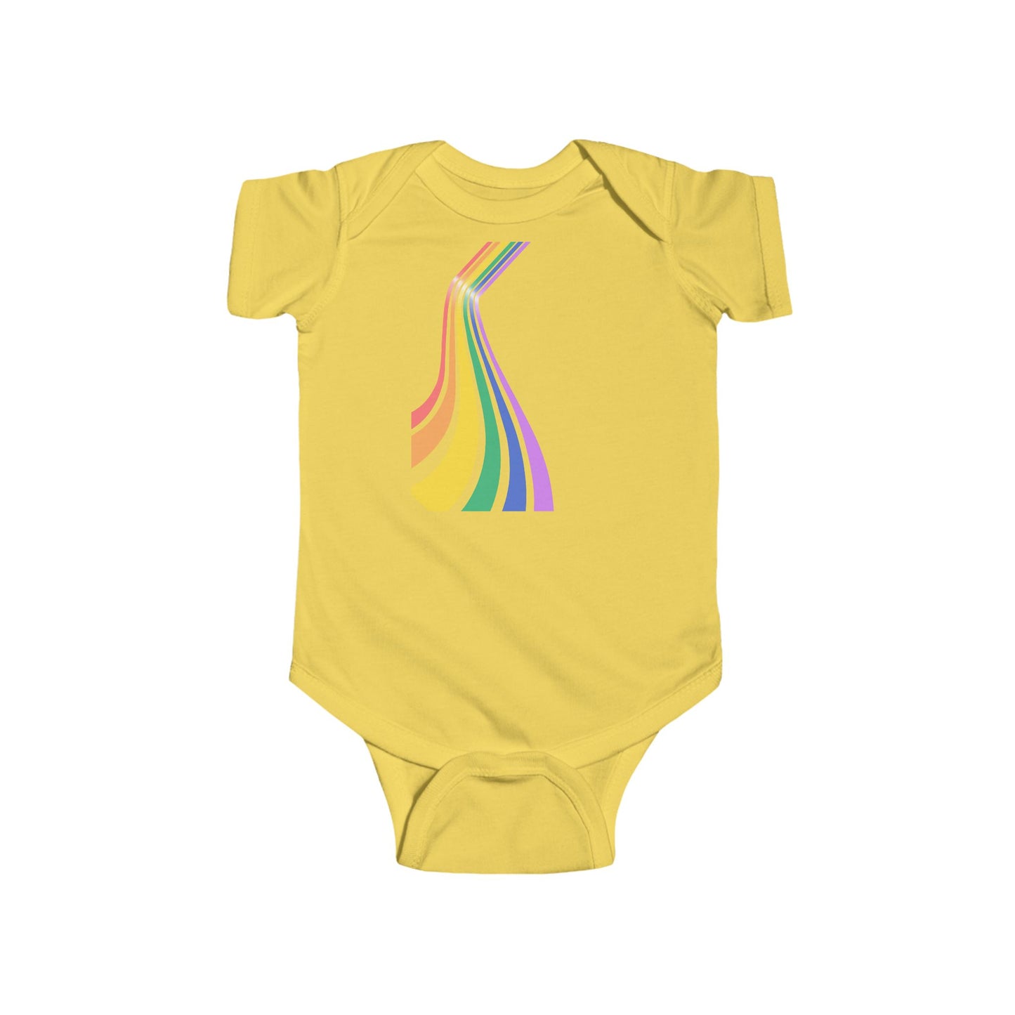 Rainbow Stripes Infant Bodysuit - Colorful Baby Onesie for Celebrations