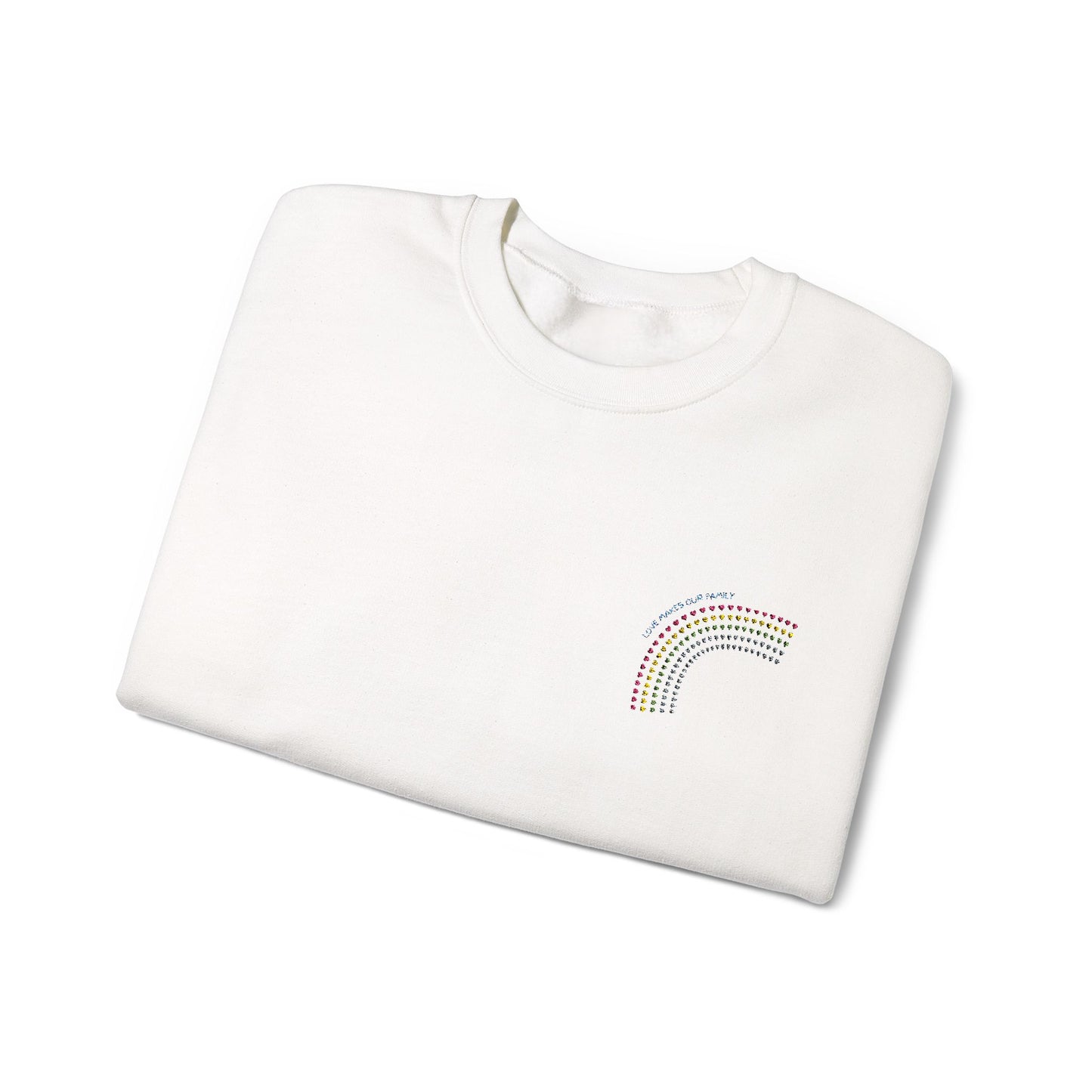 PRIDE LGBTQ+ Family Rainbow Crewneck Sweatshirt - Unisex Style for PRIDE Perfect Gift for Friends, Casual Wear, Cozy Outfit, Summer
