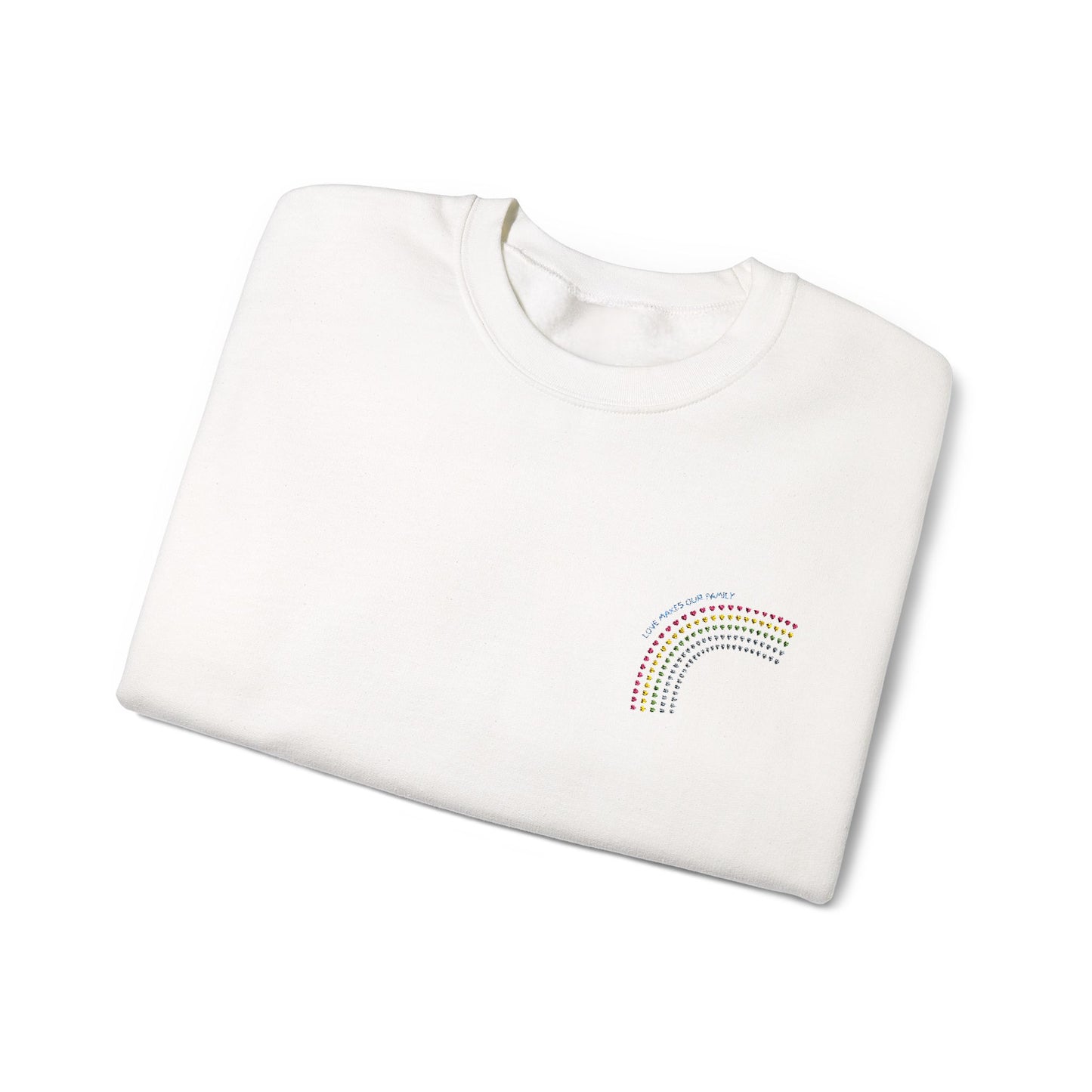 PRIDE LGBTQ+ Family Rainbow Crewneck Sweatshirt - Unisex Style for PRIDE Perfect Gift for Friends, Casual Wear, Cozy Outfit, Summer