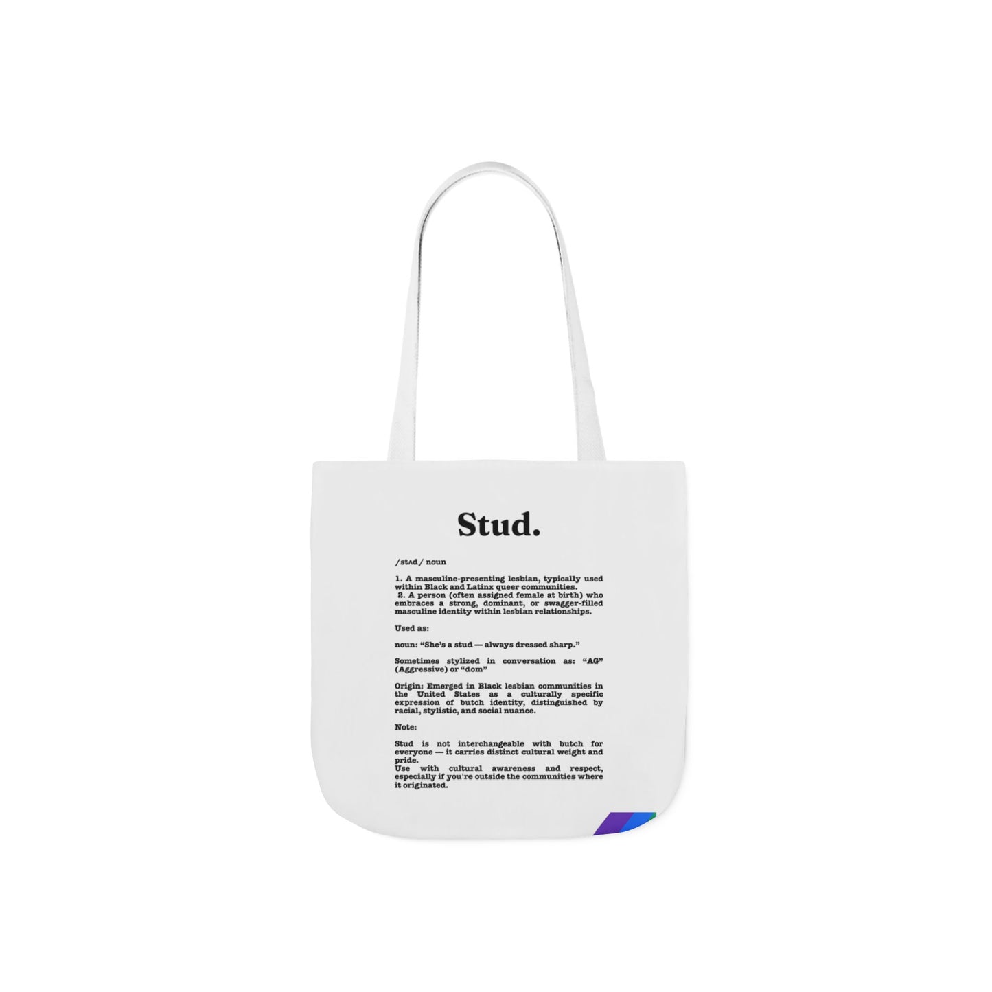 Stud Lesbian Pride Tote Bag