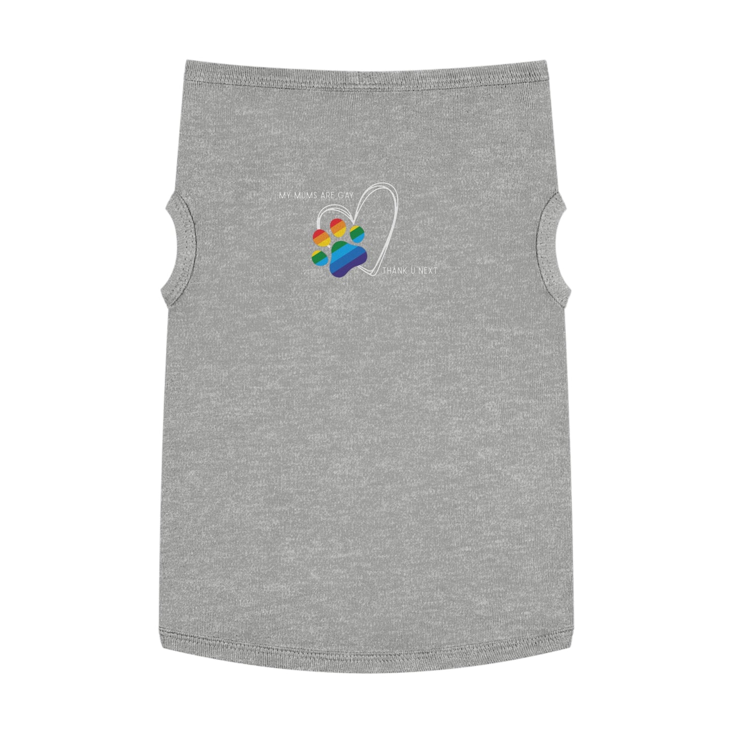 PRIDE Dog Paw Print Pet Tank Top - My Mums Are Gay - LGBTQ+ Pride Apparel