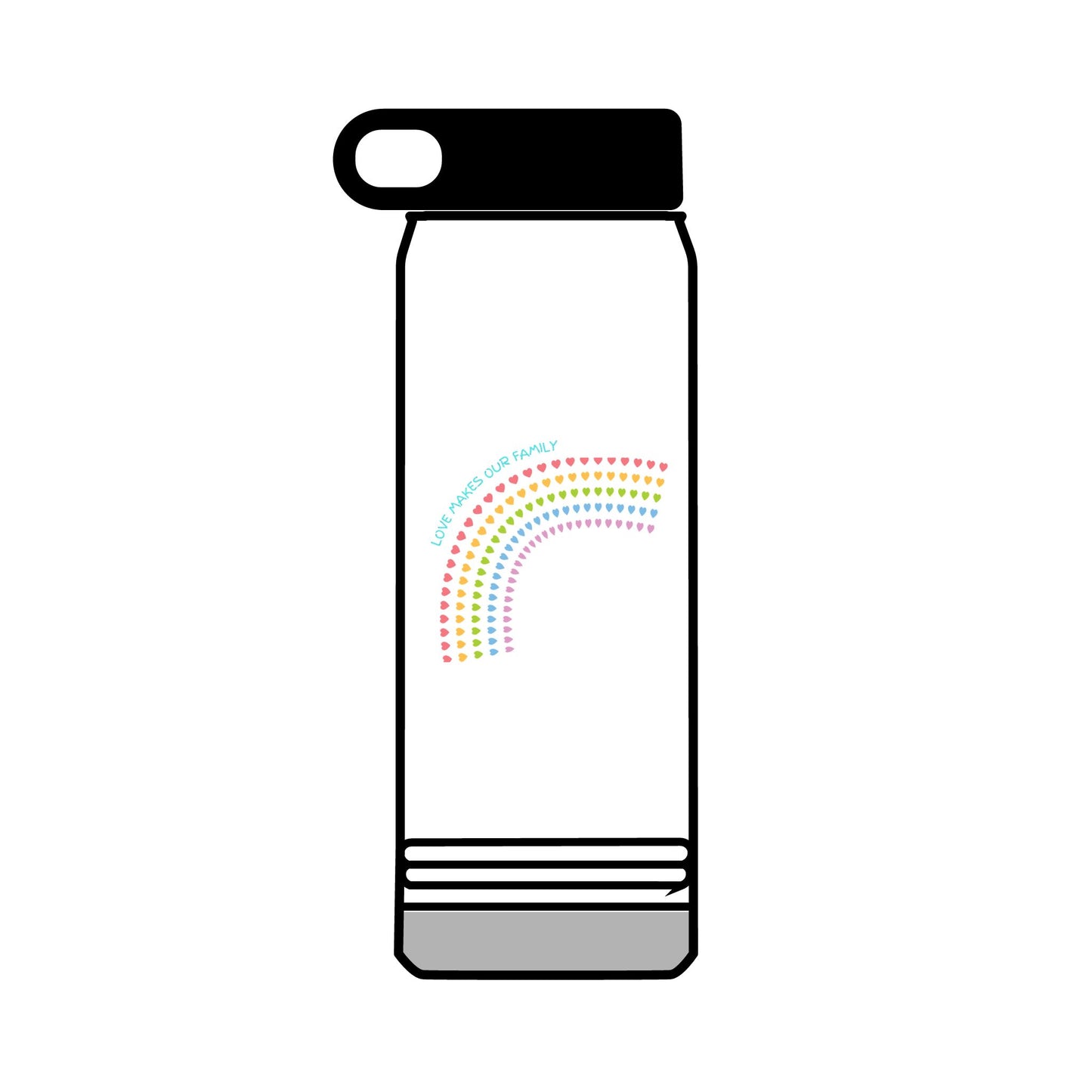 PRIDE LGBTQ+ Water Bottle, 32oz Reusable Drink Bottle, Stay hydrated at Pride, family matching bottles, Eco-Friendly Hydration,