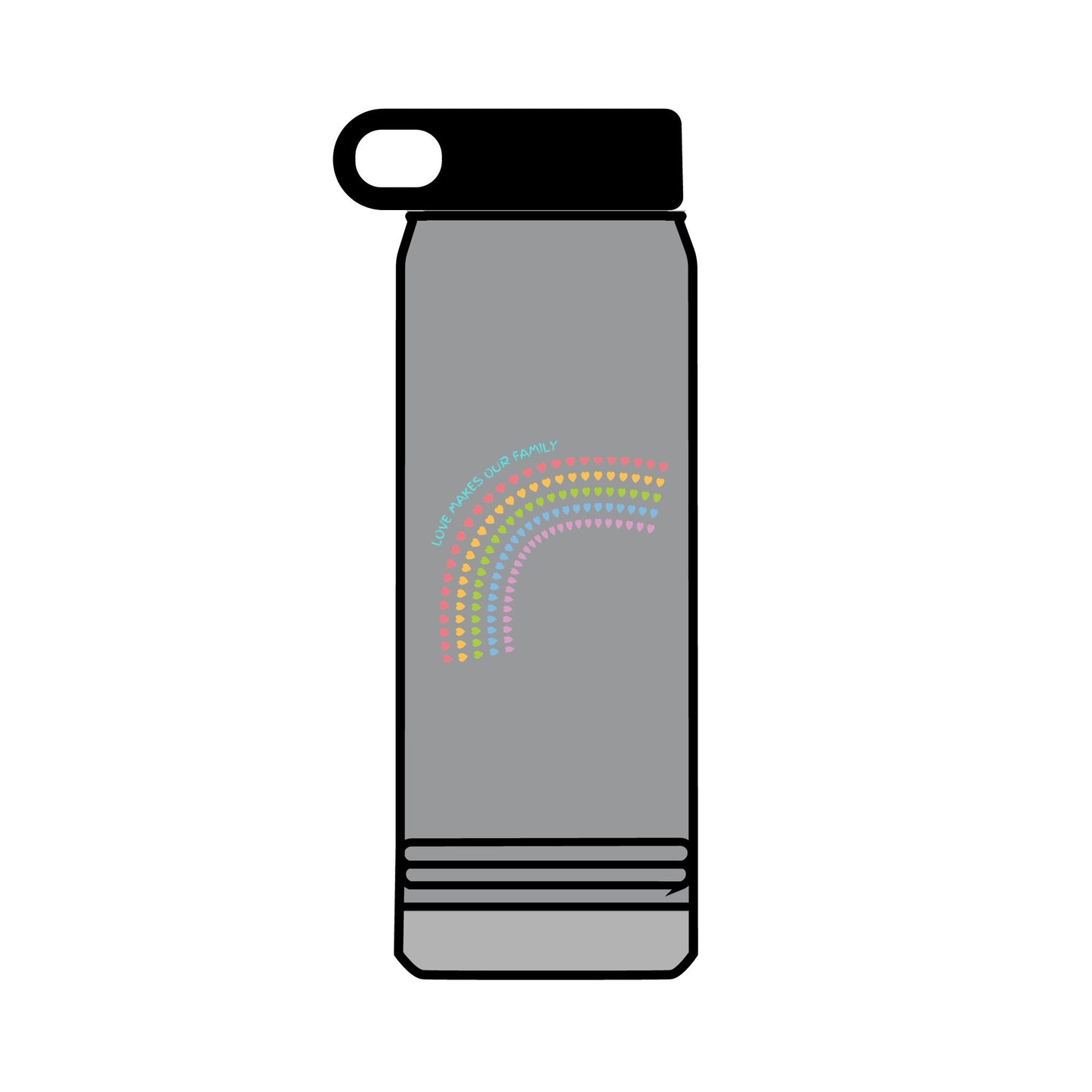 PRIDE LGBTQ+ Water Bottle, 32oz Reusable Drink Bottle, Stay hydrated at Pride, family matching bottles, Eco-Friendly Hydration,