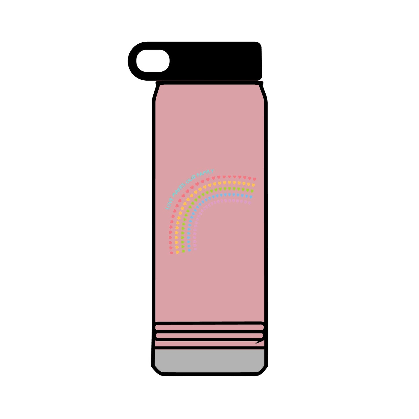 PRIDE LGBTQ+ Water Bottle, 32oz Reusable Drink Bottle, Stay hydrated at Pride, family matching bottles, Eco-Friendly Hydration,