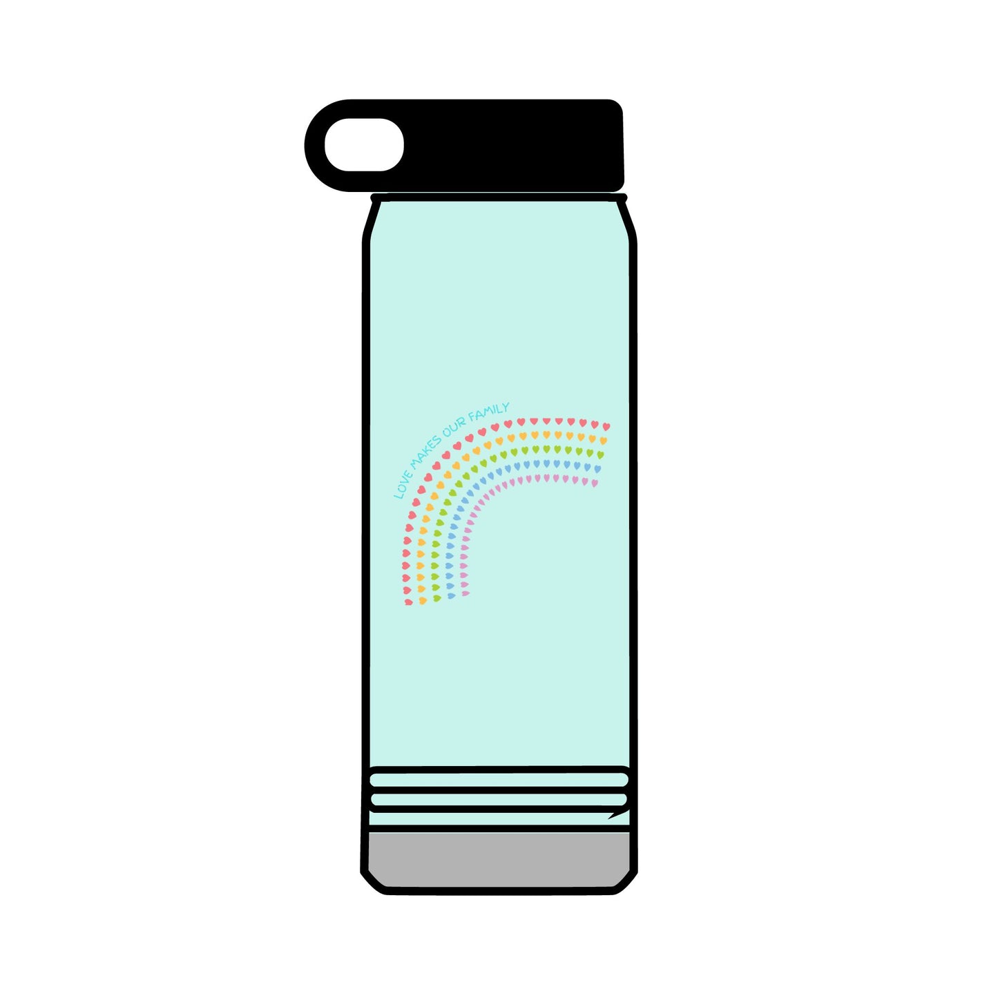 PRIDE LGBTQ+ Water Bottle, 32oz Reusable Drink Bottle, Stay hydrated at Pride, family matching bottles, Eco-Friendly Hydration,