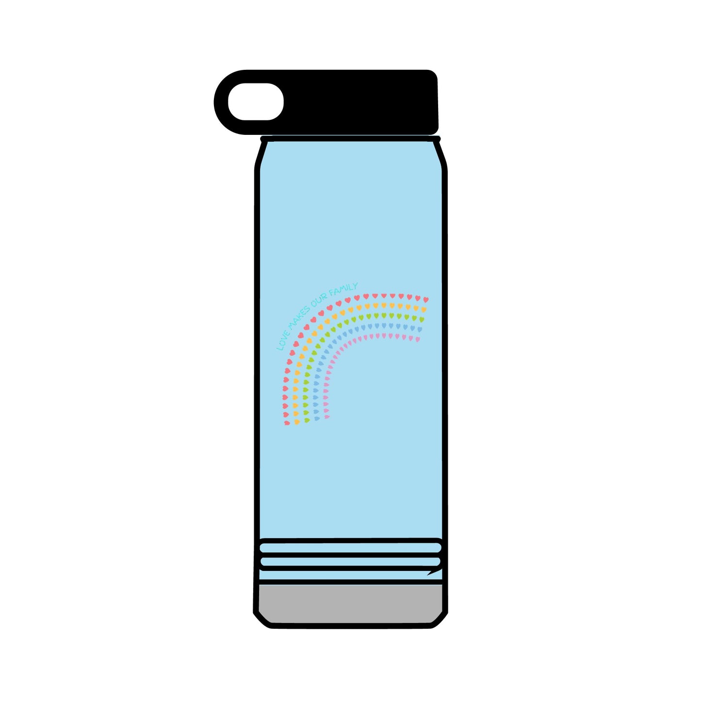 PRIDE LGBTQ+ Water Bottle, 32oz Reusable Drink Bottle, Stay hydrated at Pride, family matching bottles, Eco-Friendly Hydration,