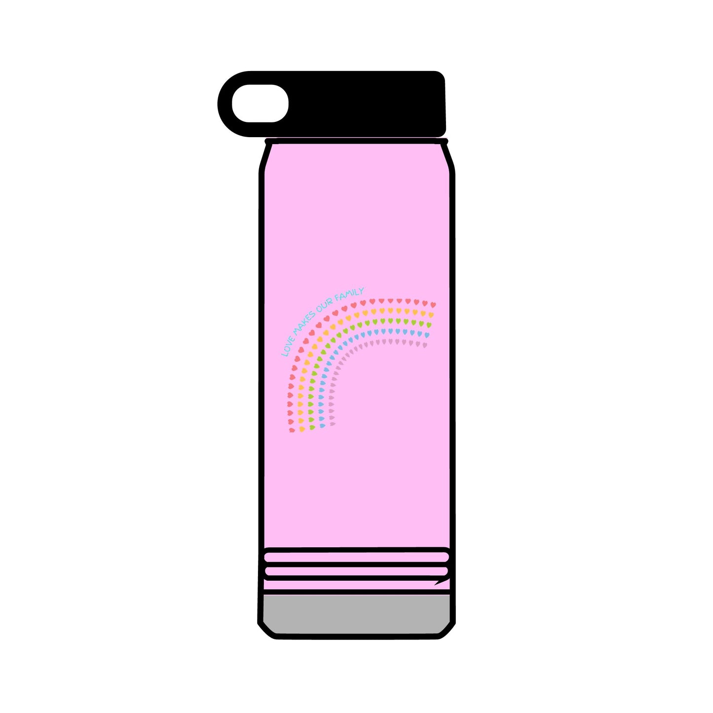PRIDE LGBTQ+ Water Bottle, 32oz Reusable Drink Bottle, Stay hydrated at Pride, family matching bottles, Eco-Friendly Hydration,