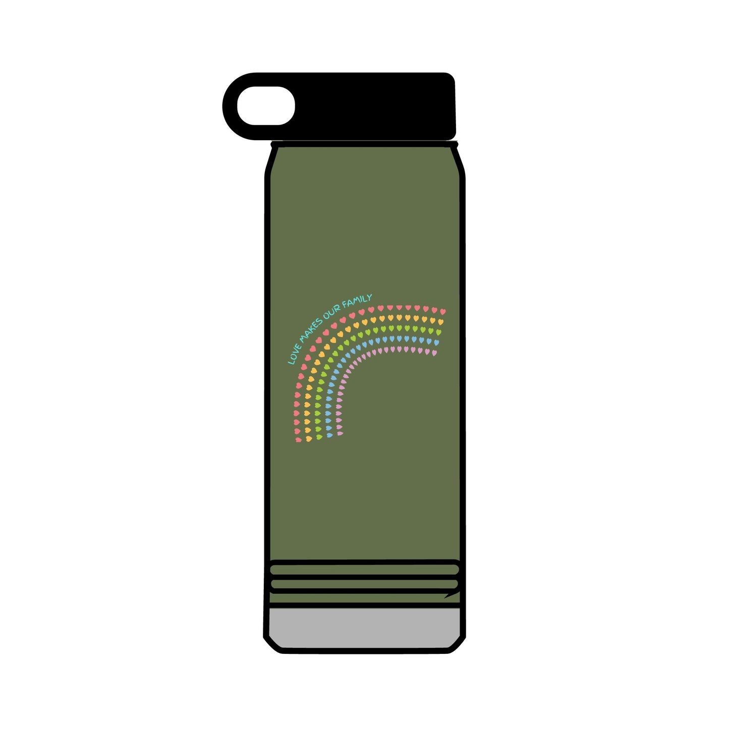 PRIDE LGBTQ+ Water Bottle, 32oz Reusable Drink Bottle, Stay hydrated at Pride, family matching bottles, Eco-Friendly Hydration,