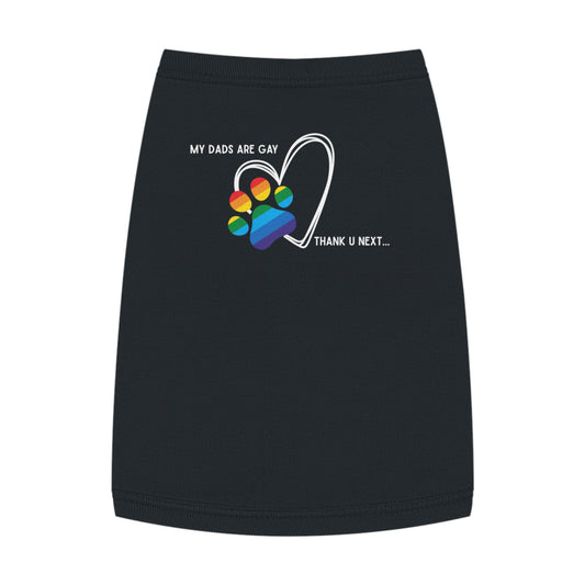 PRIDE Dog Paw Print Pet Tank Top - My Dad's Are Gay - LGBTQ+ Pride Apparel