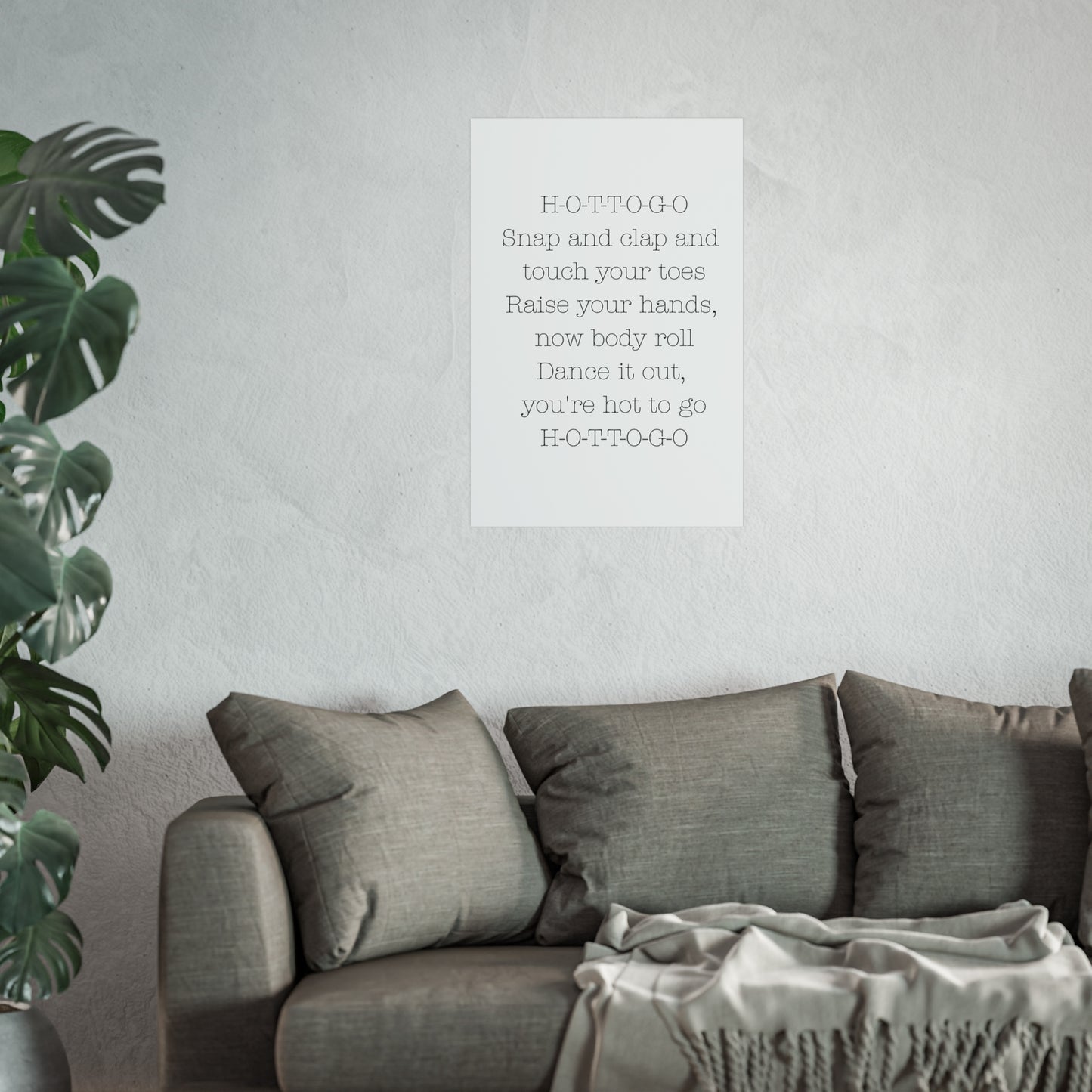 Inspirational Fine Art Poster - H-O-T-T-O-G-O Dance Quote