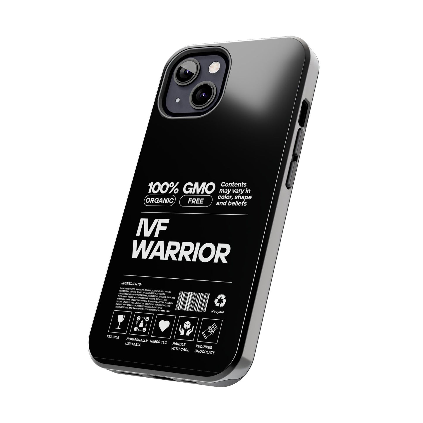 IVF Warrior Tough Phone Case - Empowering Gift for Fertility Journey, IVF Support, Organic Design, Personalized Cases, Motivational Art