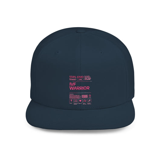IVF Warrior Snapback Cap, Fertility Awareness Hat, Embroidered Snapback, Infertility Support Cap, Snapback Cap for IVF Journey