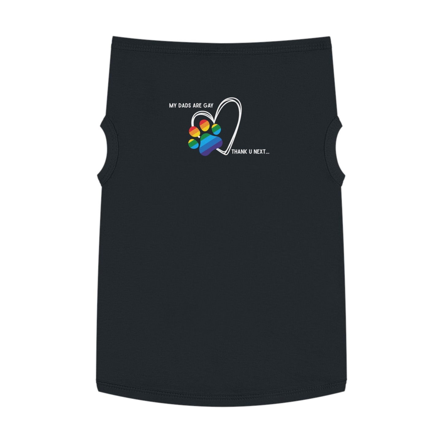 PRIDE Dog Paw Print Pet Tank Top - My Dad's Are Gay - LGBTQ+ Pride Apparel