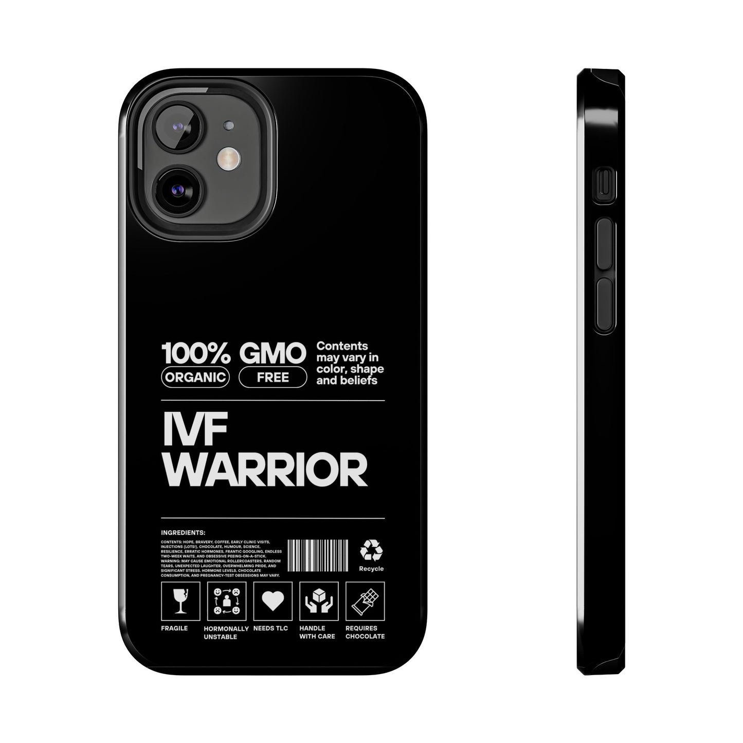 IVF Warrior Tough Phone Case - Empowering Gift for Fertility Journey, IVF Support, Organic Design, Personalized Cases, Motivational Art