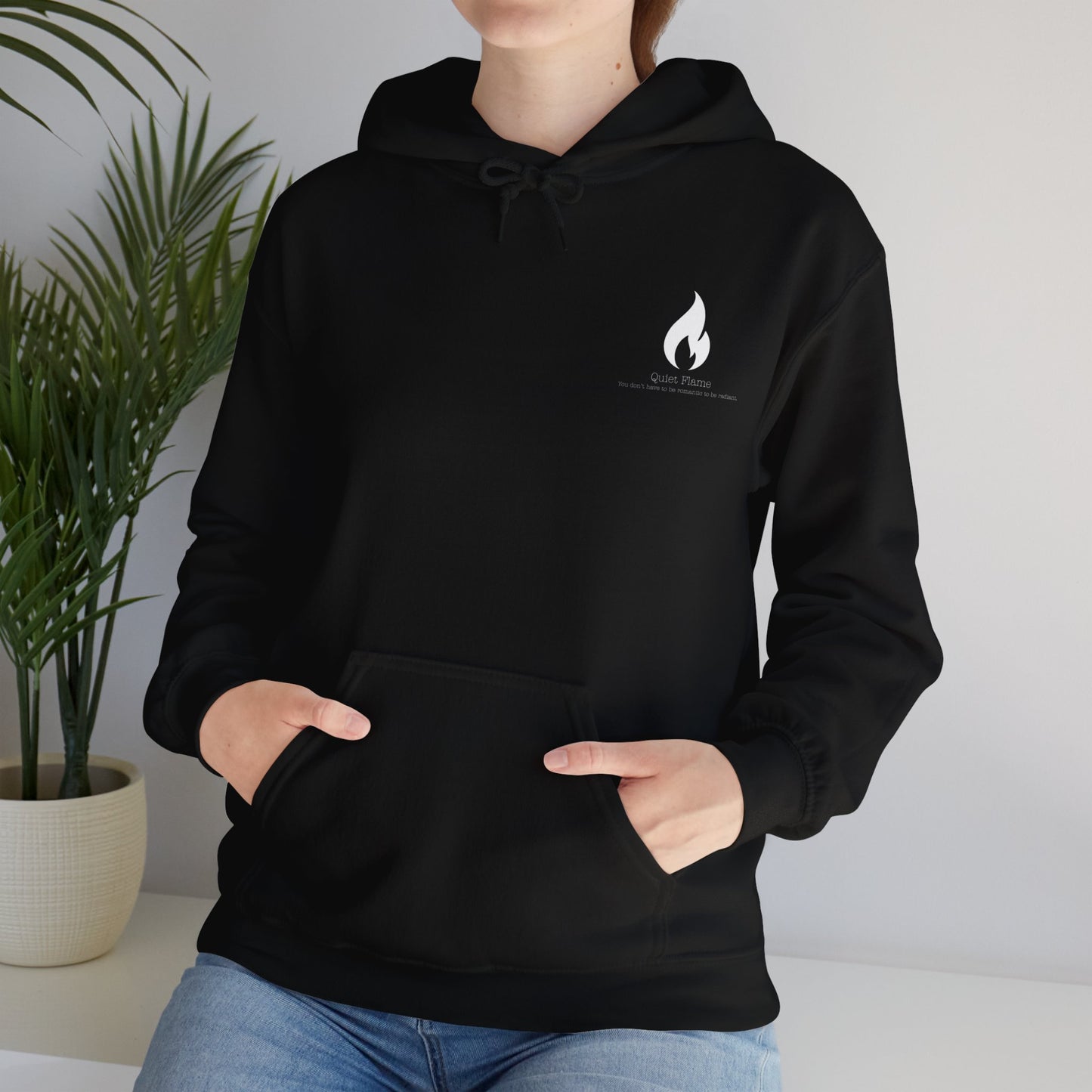 Quiet Flame Hoodie for Ace & Aro -Cozy Casual Hoodie with Fun Quote for Chill Days, Relaxed Sweatshirt for Friendship Days, Gift for Comfort Lovers, Ideal for Lounging, [...]