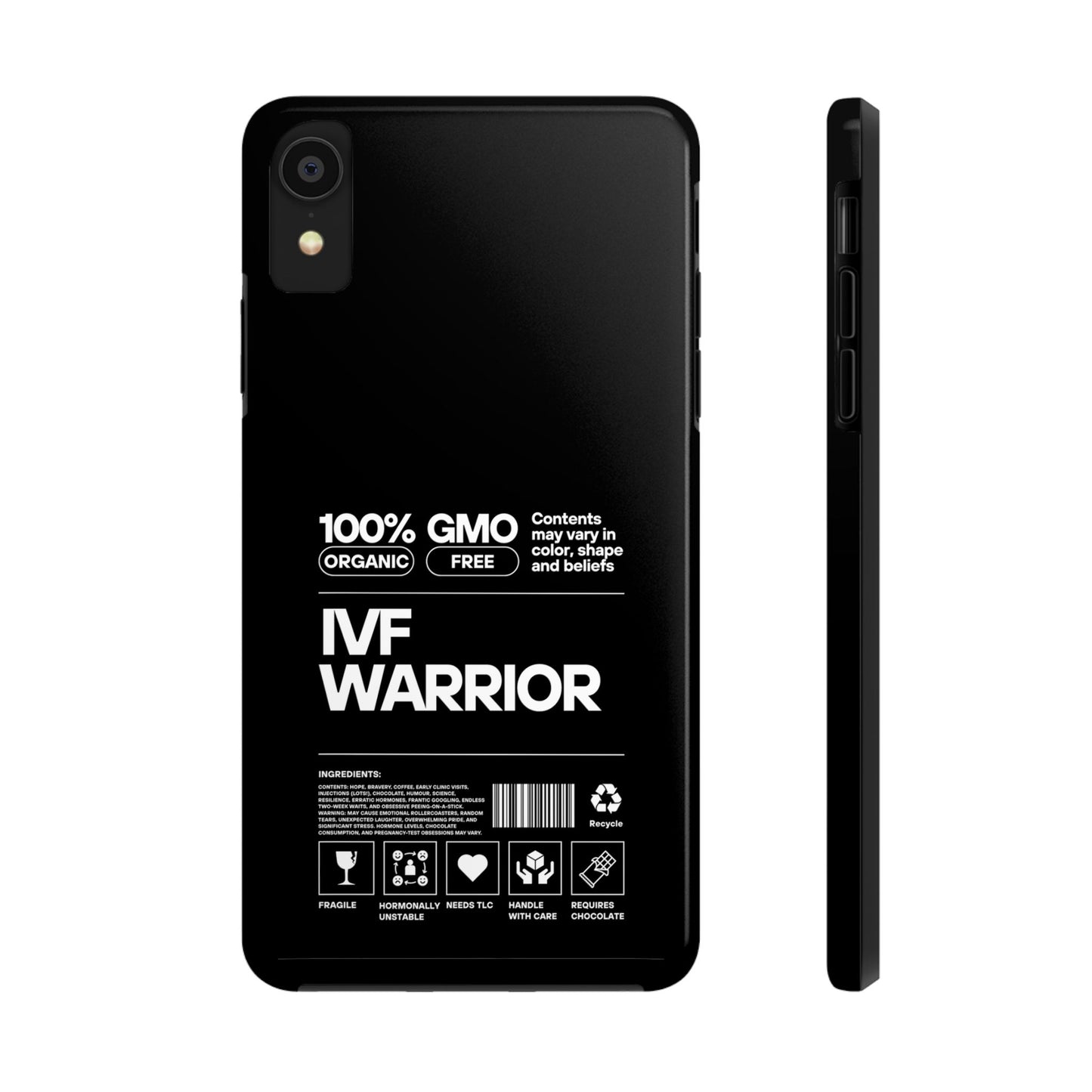IVF Warrior Tough Phone Case - Empowering Gift for Fertility Journey, IVF Support, Organic Design, Personalized Cases, Motivational Art