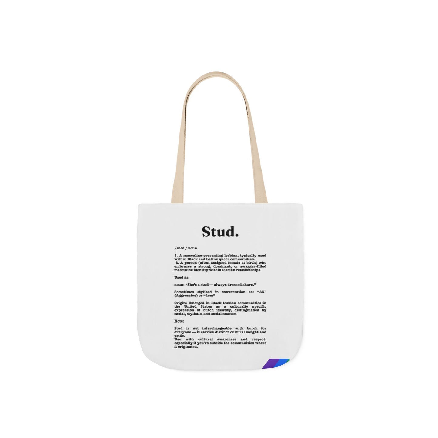 Stud Lesbian Pride Tote Bag